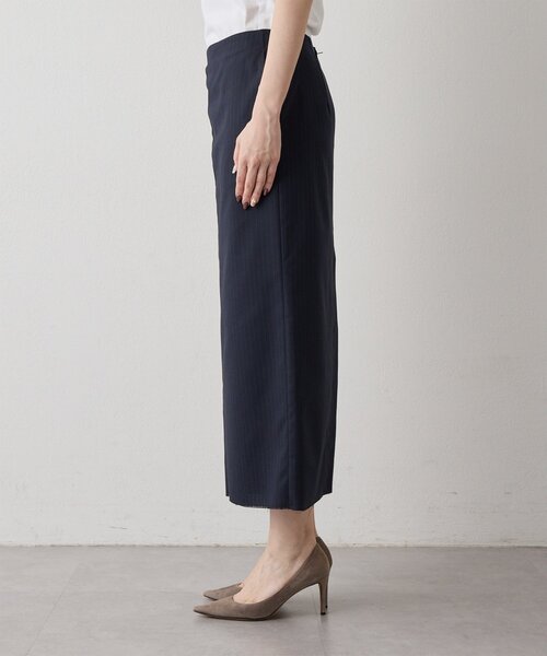 Whim Gazette（ウィムガゼット）の「Iラインスリットスカート（スカート・レディース・ネイビー/チャコールグレー・36/38）」の20枚目の写真