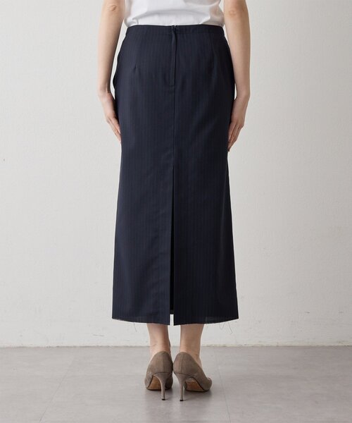 Whim Gazette（ウィムガゼット）の「Iラインスリットスカート（スカート・レディース・ネイビー/チャコールグレー・36/38）」の21枚目の写真