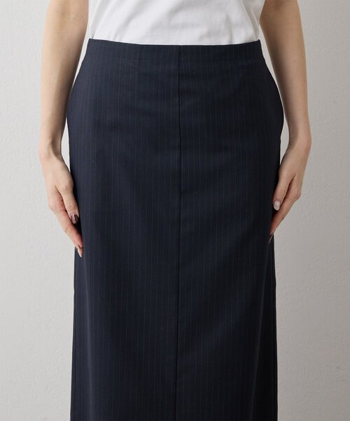 Whim Gazette（ウィムガゼット）の「Iラインスリットスカート（スカート・レディース・ネイビー/チャコールグレー・36/38）」の22枚目の写真