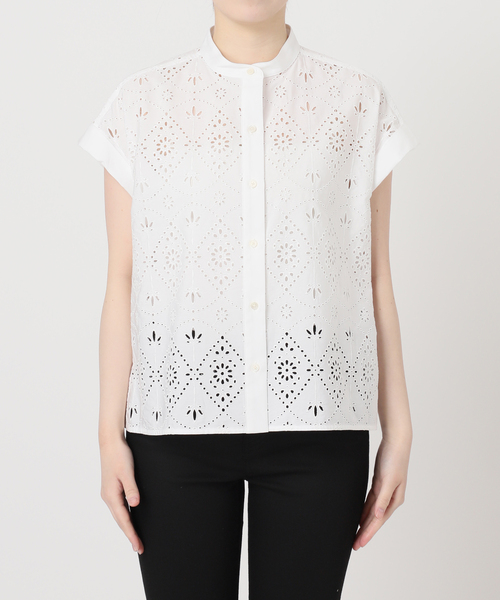 TICCA(ティッカ)の「別注【TICCA / ティッカ】 レースフレンチシャツ JSP(シャツ/ブラウス・レディース・カーキ/チャコールグレー/ホワイト・FREE)」の17枚目の写真