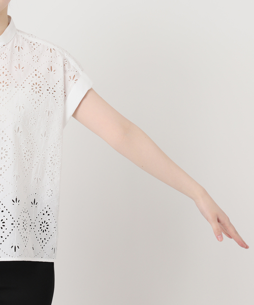 TICCA(ティッカ)の「別注【TICCA / ティッカ】 レースフレンチシャツ JSP(シャツ/ブラウス・レディース・カーキ/チャコールグレー/ホワイト・FREE)」の21枚目の写真