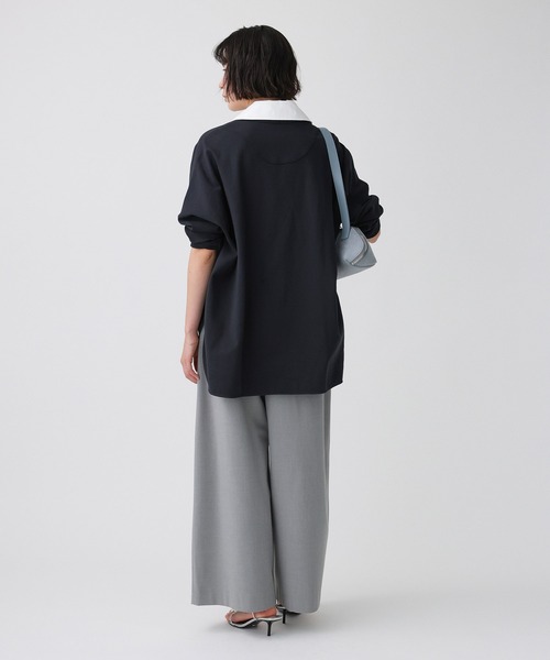 BABYLONE（バビロン）の「シャツドッキングカットソー（Tシャツ/カットソー・レディース・ライトベージュ/チャコール・フリー）」の8枚目の写真