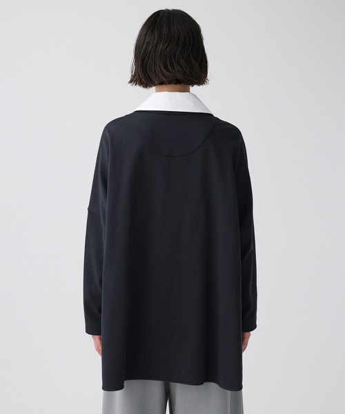 BABYLONE（バビロン）の「シャツドッキングカットソー（Tシャツ/カットソー・レディース・ライトベージュ/チャコール・フリー）」の16枚目の写真