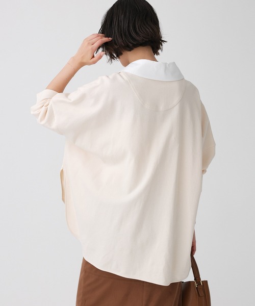 BABYLONE（バビロン）の「シャツドッキングカットソー（Tシャツ/カットソー・レディース・ライトベージュ/チャコール・フリー）」の12枚目の写真