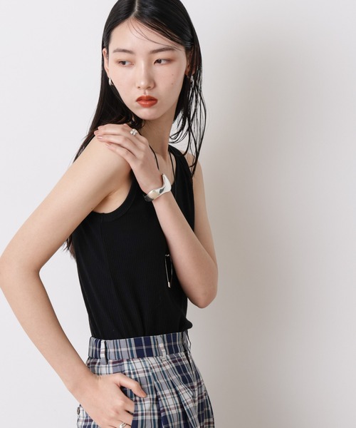 NANO universe（ナノユニバース）の「「STEVELOUR」リュクステレコタンクトップ（タンクトップ・レディース・グレー/ブラック・FREE）」の12枚目の写真