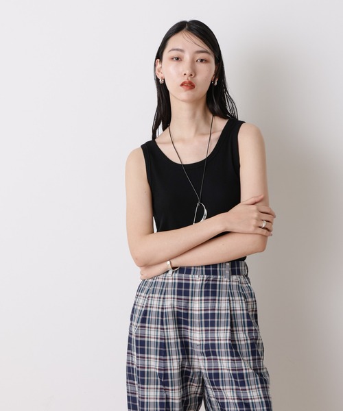 NANO universe（ナノユニバース）の「「STEVELOUR」リュクステレコタンクトップ（タンクトップ・レディース・グレー/ブラック・FREE）」の11枚目の写真