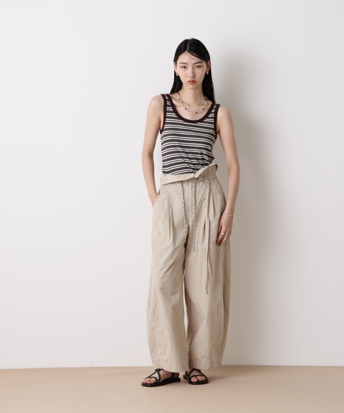 NANO universe（ナノユニバース）の「「STEVELOUR」リュクステレコタンクトップ（タンクトップ・レディース・グレー/ブラック・FREE）」の6枚目の写真