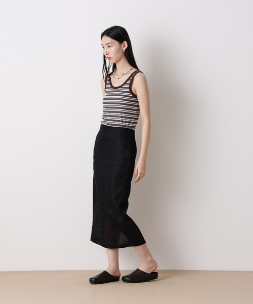 NANO universe（ナノユニバース）の「「STEVELOUR」リュクステレコタンクトップ（タンクトップ・レディース・グレー/ブラック・FREE）」の9枚目の写真