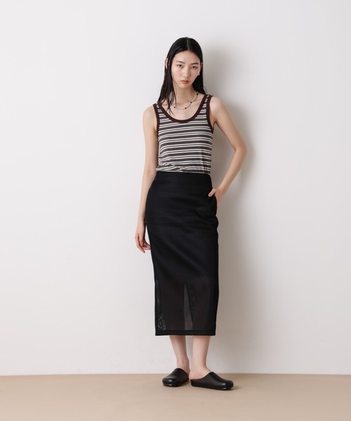 NANO universe（ナノユニバース）の「「STEVELOUR」リュクステレコタンクトップ（タンクトップ・レディース・グレー/ブラック・FREE）」の10枚目の写真