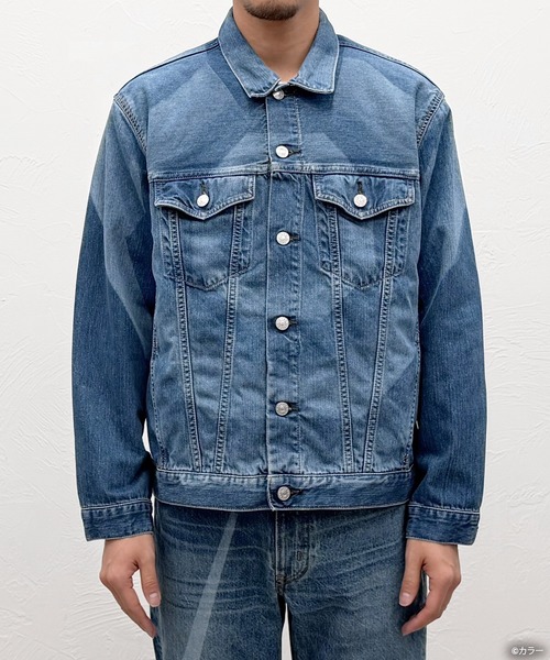 EDWIN（エドウィン）の「[ EDWIN × EVANGELION ] DENIM JACKET - A.T. FIELD -（デニムジャケット・メンズ・ライトインディゴブルー/ワンウォッシュ・S/M/L/XL）」の7枚目の写真