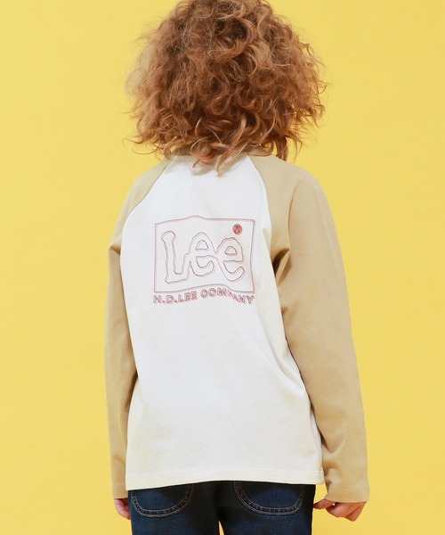 Lee（リー）の「Lee/リー【110-150cm】キッズ バックプリント長袖Tシャツ（Tシャツ/カットソー・キッズ・ホワイト/ベージュ・120/130/140/150/110）」の2枚目の写真
