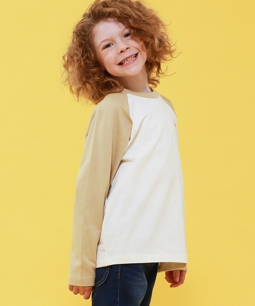 Lee（リー）の「Lee/リー【110-150cm】キッズ バックプリント長袖Tシャツ（Tシャツ/カットソー・キッズ・ホワイト/ベージュ・120/130/140/150/110）」の7枚目の写真