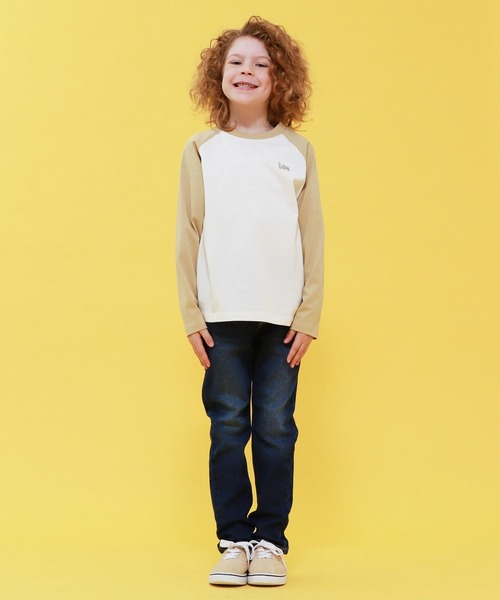 Lee（リー）の「Lee/リー【110-150cm】キッズ バックプリント長袖Tシャツ（Tシャツ/カットソー・キッズ・ホワイト/ベージュ・120/130/140/150/110）」の11枚目の写真