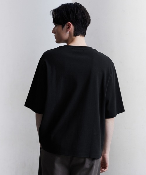 CLEL(クレイル)の「【CLEL】Giza Cotton Basic Short Sleeve T-Shirt / ギザコットン ベーシック半袖Tシャツ(Tシャツ/カットソー・メンズ・チャコールグレー/ホワイト/グレイッシュベージュ/ブラック/グレー・L/M/S/XS)」の16枚目の写真