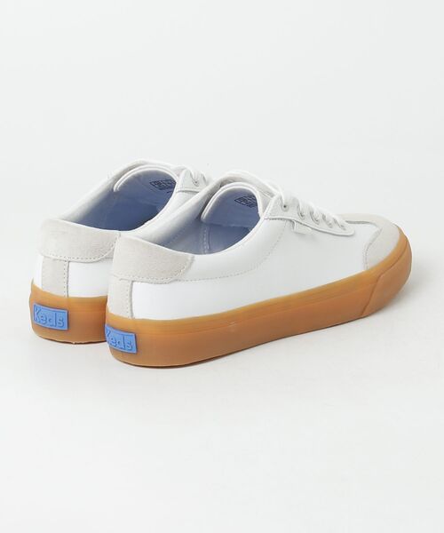 Keds(ケッズ)の「Keds ケッズ ジャンプ キック T-トゥ レザー/スエード ホワイト(スニーカー・レディース・ホワイト・22.5cm/23.0cm/23.5cm/24.0cm/24.5cm/25.0cm)」の8枚目の写真
