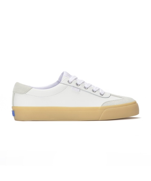 Keds(ケッズ)の「Keds ケッズ ジャンプ キック T-トゥ レザー/スエード ホワイト(スニーカー・レディース・ホワイト・22.5cm/23.0cm/23.5cm/24.0cm/24.5cm/25.0cm)」の2枚目の写真