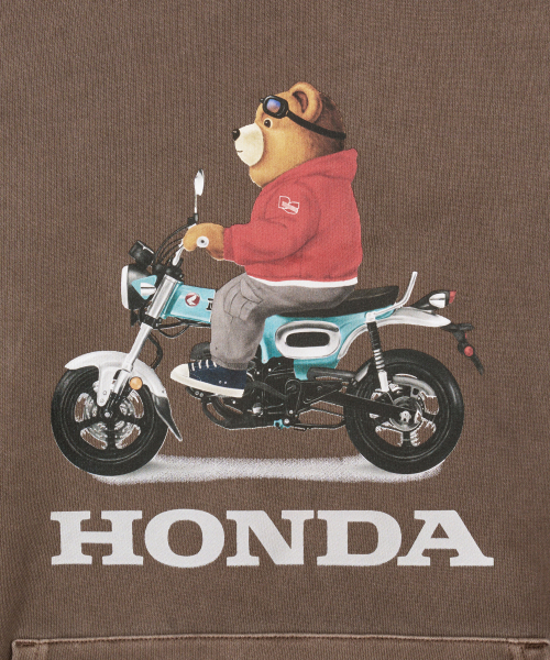PHYPS MOTORCYCLE（フィップスモーターサイクル）の「Pigment Dax Bear Hoodie Brown（パーカー・レディース・その他・MEDIUM/LARGE/SMALL/X-LARGE）」の4枚目の写真