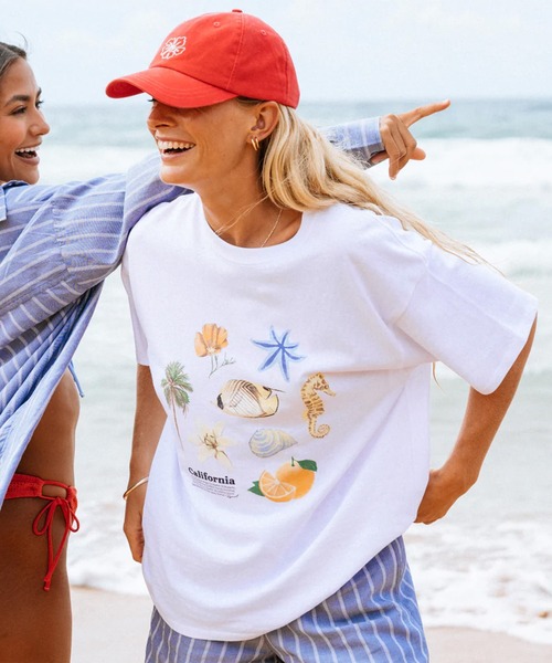 rip curl（リップカール）の「RIP CURL/リップカール 半袖 Tシャツ レディース POOLSIDE HERITAGE TEE 0M4WTE（Tシャツ/カットソー・レディース・ホワイト・S/XS）」の9枚目の写真