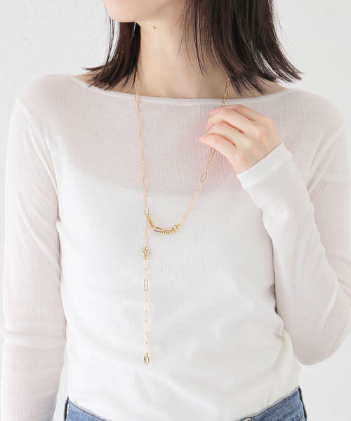 IENA(イエナ)の「EO/イオ PC CHAIN LONG NECKLACE ネックレス BO26SS-19(ネックレス・レディース・ゴールド・FREE)」の7枚目の写真