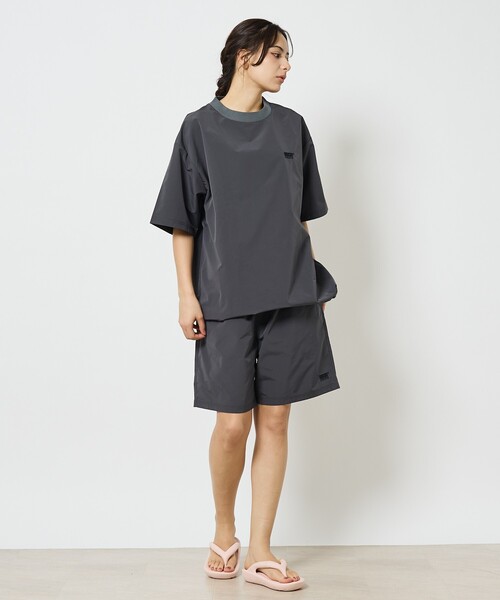DISCUS ATHLETIC(ディスカス アスレチック)の「【DISCUS ATHLETIC / ディスカスアスレティック】マイクロリップ SET UP/ワンマイルWEAR/上下セット/ユニセックス(Tシャツ/カットソー・メンズ・ダークブラウン/ブラック/チャコールグレー・M/L)」の1枚目の写真
