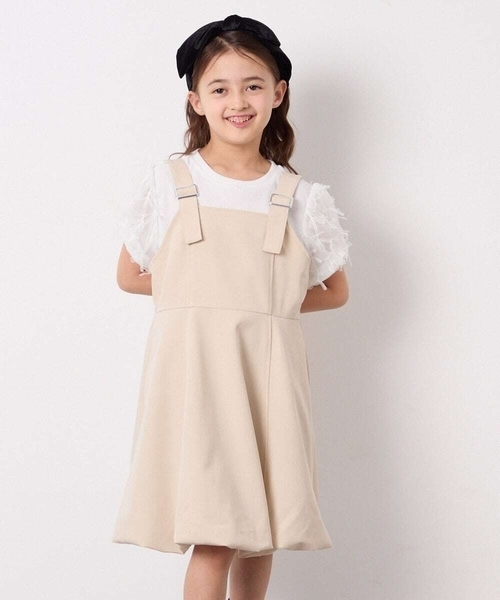 a.v.v（アーヴェヴェ）の「[120-160]袖リボンチュールテレコカットソー（Tシャツ/カットソー・キッズ・ホワイト/ブラック・160/150/120/130/140）」の6枚目の写真