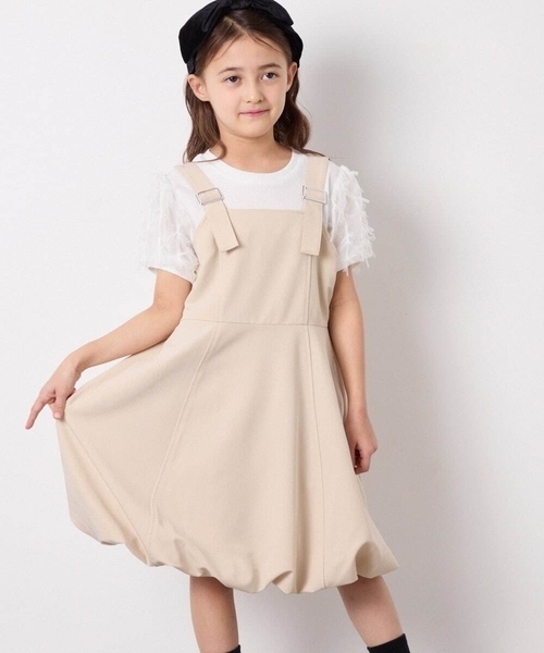 a.v.v（アーヴェヴェ）の「[120-160]袖リボンチュールテレコカットソー（Tシャツ/カットソー・キッズ・ホワイト/ブラック・160/150/120/130/140）」の7枚目の写真