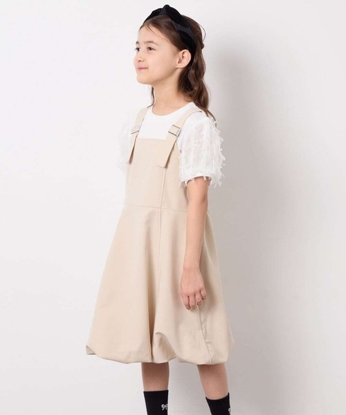 a.v.v（アーヴェヴェ）の「[120-160]袖リボンチュールテレコカットソー（Tシャツ/カットソー・キッズ・ホワイト/ブラック・160/150/120/130/140）」の9枚目の写真