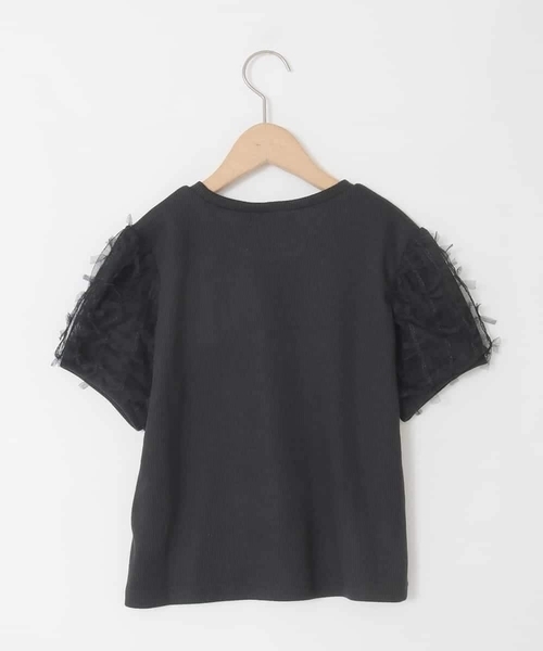 a.v.v（アーヴェヴェ）の「[120-160]袖リボンチュールテレコカットソー（Tシャツ/カットソー・キッズ・ホワイト/ブラック・160/150/120/130/140）」の14枚目の写真