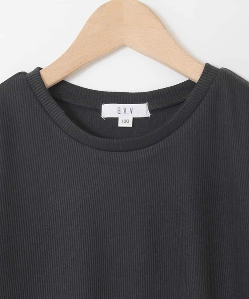 a.v.v（アーヴェヴェ）の「[120-160]袖リボンチュールテレコカットソー（Tシャツ/カットソー・キッズ・ホワイト/ブラック・160/150/120/130/140）」の15枚目の写真