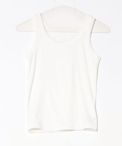 Ritzy(リッツィー)の「U ネック タンクトップ(Tシャツ/カットソー・レディース・ホワイト/パープル/ダークグレー/イエロー/ゴールド/ブラック/ブルー/カーキ/ライトグレー・FREE)」の18枚目の写真