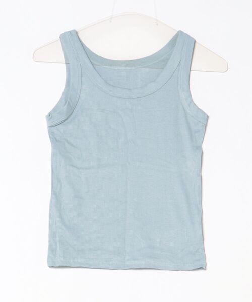 Ritzy(リッツィー)の「U ネック タンクトップ(Tシャツ/カットソー・レディース・ホワイト/パープル/ダークグレー/イエロー/ゴールド/ブラック/ブルー/カーキ/ライトグレー・FREE)」の21枚目の写真