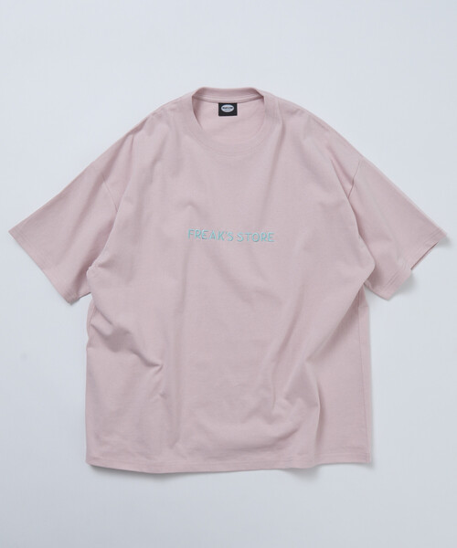 FREAK'S STORE(フリークスストア)の「限定展開 リラックスフィット 刺繍ロゴ クルーネック Tシャツ(Tシャツ/カットソー・メンズ・ホワイト/ネイビー/ブラック/ピンク・LARGE/SMALL/MEDIUM)」の18枚目の写真