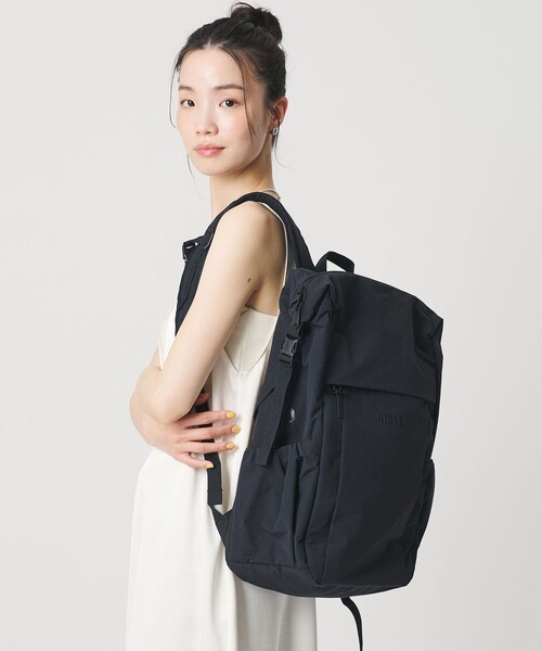 AIGLE（エーグル）の「＜AIGLE＞ナイロン バックパック（バックパック/リュック・レディース・ブラック/モカ・FREE）」の6枚目の写真