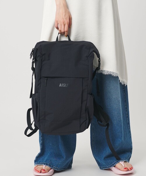 AIGLE（エーグル）の「＜AIGLE＞ナイロン バックパック（バックパック/リュック・レディース・ブラック/モカ・FREE）」の8枚目の写真