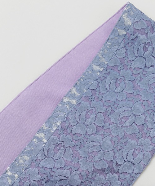 カヤ（カヤ）の「【カヤ】透かし花帯ベルト（ベルト・レディース・ホワイト/パープル/スミクロ・FREE）」の6枚目の写真