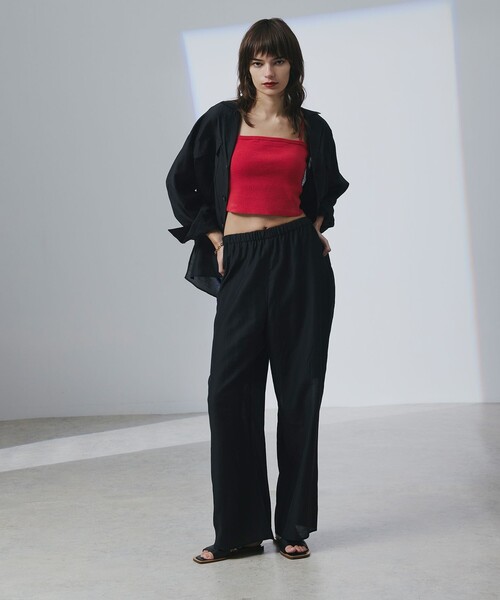 uncrave(アンクレイヴ)の「リヨセルシルクローン シャツ(シャツ/ブラウス・レディース・ブラック系/ベージュ系/ホワイト系・1/FREE)」の14枚目の写真