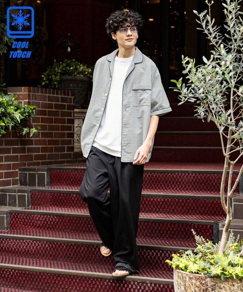 GRANCY】Button Layered Design Nylon Pants / ボタンレイヤード