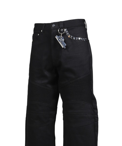 ALICE HOLLYWOOD(アリスハリウッド)の「WIDE LEG BIKER JEAN(デニムパンツ・メンズ・インディゴブルー/ブラック・28/30/32/34)」の8枚目の写真