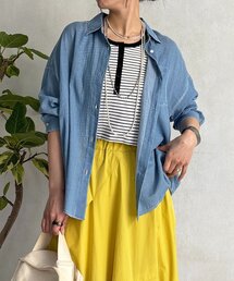 un dix cors（アンディコール）の「シアーDENIMシャツ（シャツ/ブラウス）」