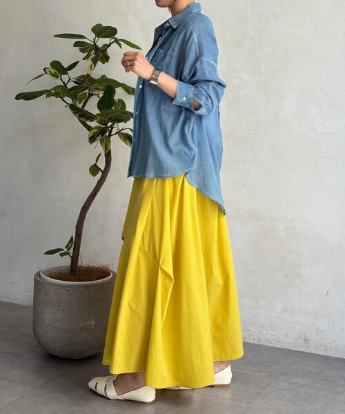 un dix cors(アンディコール)の「シアーDENIMシャツ(シャツ/ブラウス・レディース・サックスブルー/ブルー・FREE)」の12枚目の写真