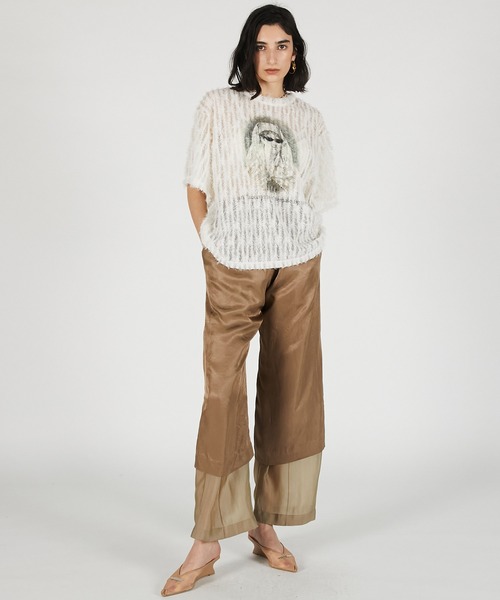 PRANK PROJECT(プランクプロジェクト)の「【2026Summer Pre-Order】ダブルレイヤーシアーパンツ / Double Layer Sheer Pants(その他パンツ・レディース・ネイビー/ベージュ/ホワイト・36/38)」の7枚目の写真