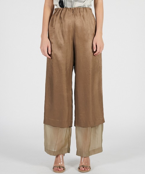 PRANK PROJECT(プランクプロジェクト)の「【2026Summer Pre-Order】ダブルレイヤーシアーパンツ / Double Layer Sheer Pants(その他パンツ・レディース・ネイビー/ベージュ/ホワイト・36/38)」の6枚目の写真