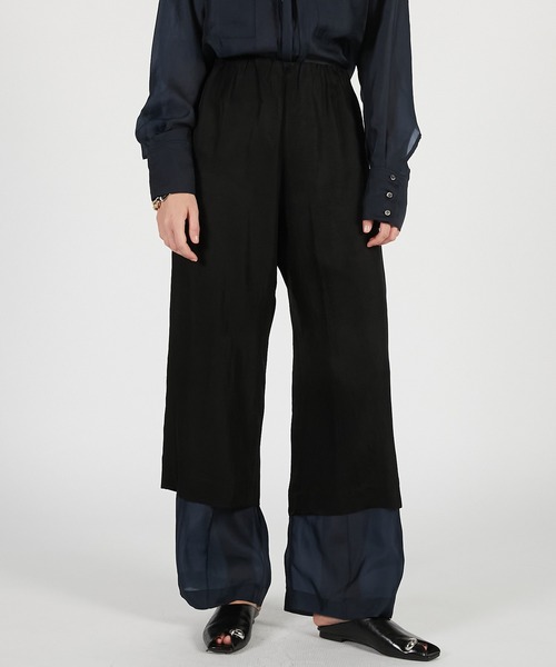 PRANK PROJECT(プランクプロジェクト)の「【2026Summer Pre-Order】ダブルレイヤーシアーパンツ / Double Layer Sheer Pants(その他パンツ・レディース・ネイビー/ベージュ/ホワイト・36/38)」の5枚目の写真
