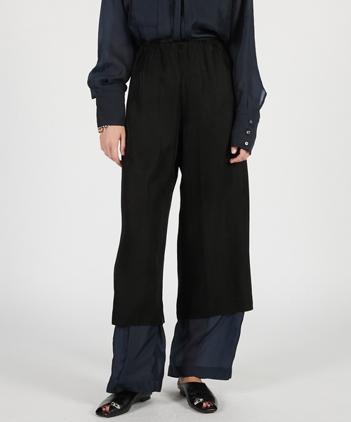 PRANK PROJECT(プランクプロジェクト)の「【2026Summer Pre-Order】ダブルレイヤーシアーパンツ / Double Layer Sheer Pants(その他パンツ・レディース・ネイビー/ベージュ/ホワイト・36/38)」の14枚目の写真