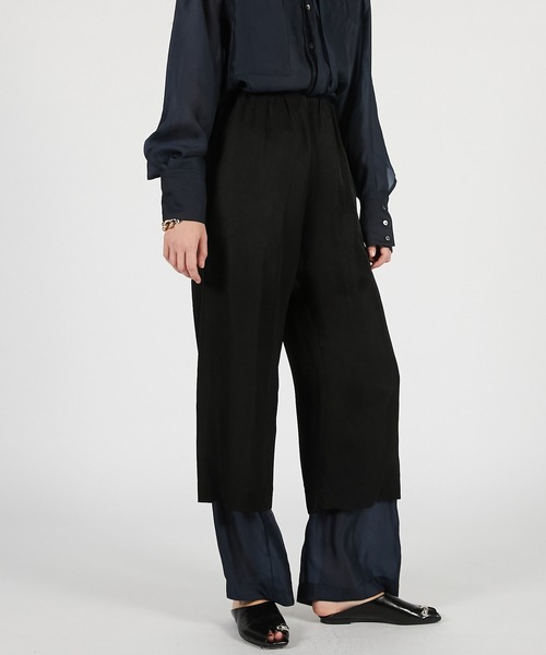 PRANK PROJECT(プランクプロジェクト)の「【2026Summer Pre-Order】ダブルレイヤーシアーパンツ / Double Layer Sheer Pants(その他パンツ・レディース・ネイビー/ベージュ/ホワイト・36/38)」の17枚目の写真