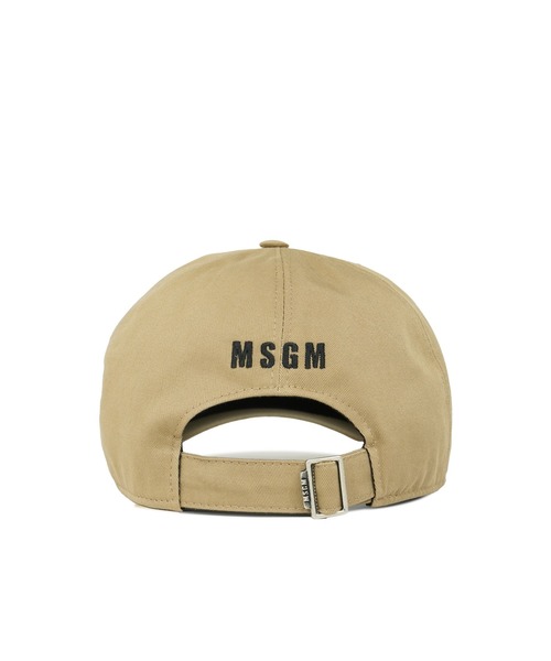 MSGM(エムエスジーエム)の「【NEW】TheMwave 刺繍ロゴ ベースボールキャップ(キャップ・メンズ・ベージュ/グリーン・FREE)」の3枚目の写真