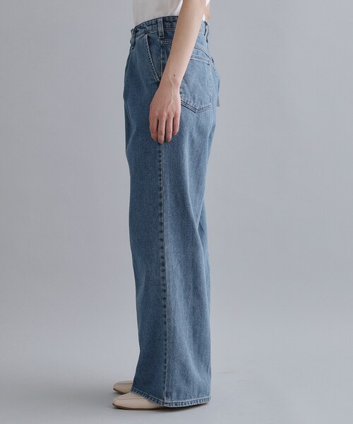 OPAQUE.CLIP（オペークドットクリップ）の「【Wrangler／ラングラー】ランチャーワイドデニムパンツ（デニムパンツ・レディース・ネイビー/ブルー・01/00）」の10枚目の写真