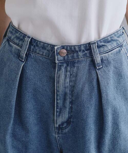 OPAQUE.CLIP（オペークドットクリップ）の「【Wrangler／ラングラー】ランチャーワイドデニムパンツ（デニムパンツ・レディース・ネイビー/ブルー・01/00）」の12枚目の写真
