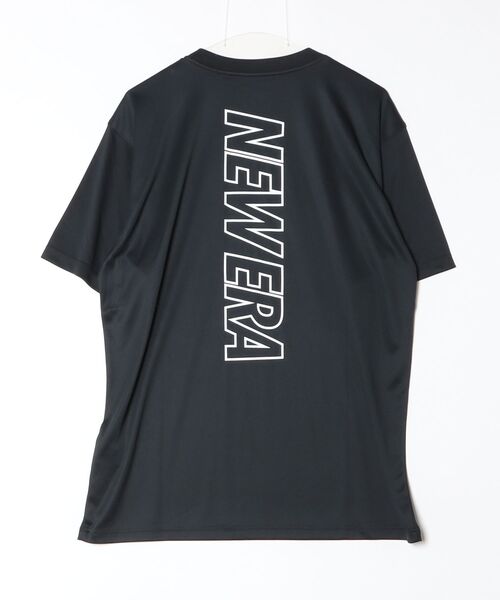 NEW ERA(ニューエラ)の「ニューエラ PA SS RASH TEE VERTICAL LOGO BLK(Tシャツ/カットソー・メンズ・ブラック・M/L/LL)」の2枚目の写真
