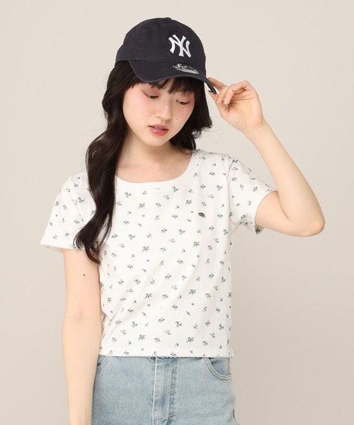 Heather(ヘザー)の「モチーフコンパクトTEE 672596(Tシャツ/カットソー・レディース・ネイビー/グレー/オフホワイト/ピンク/ホワイト系その他/ドット・FREE)」の3枚目の写真